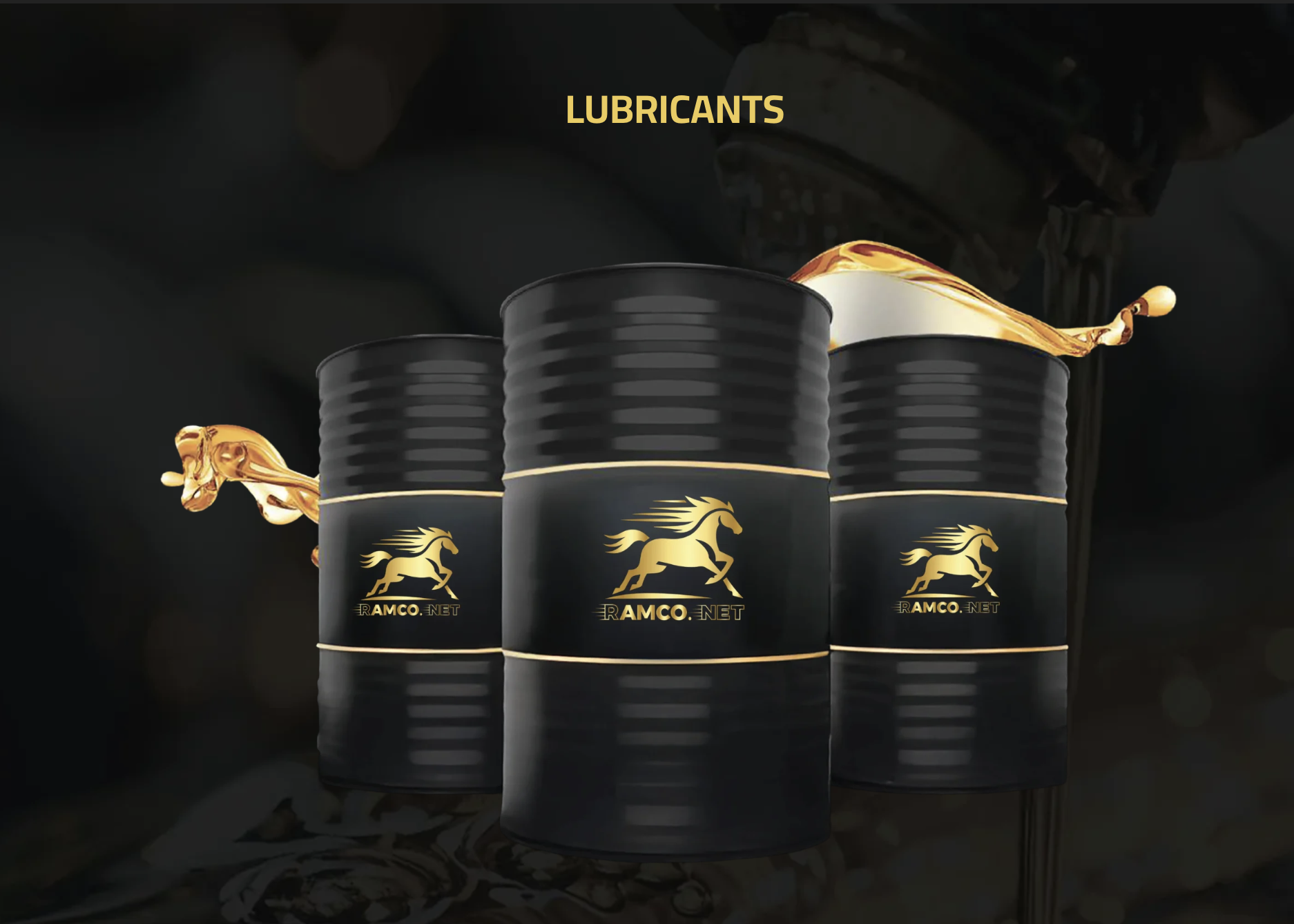 RAMCO branded lubricant drums